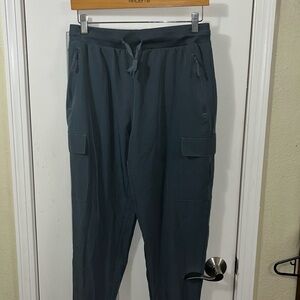 Gray Liban Cargo Ankle-Tight Pants (medium)